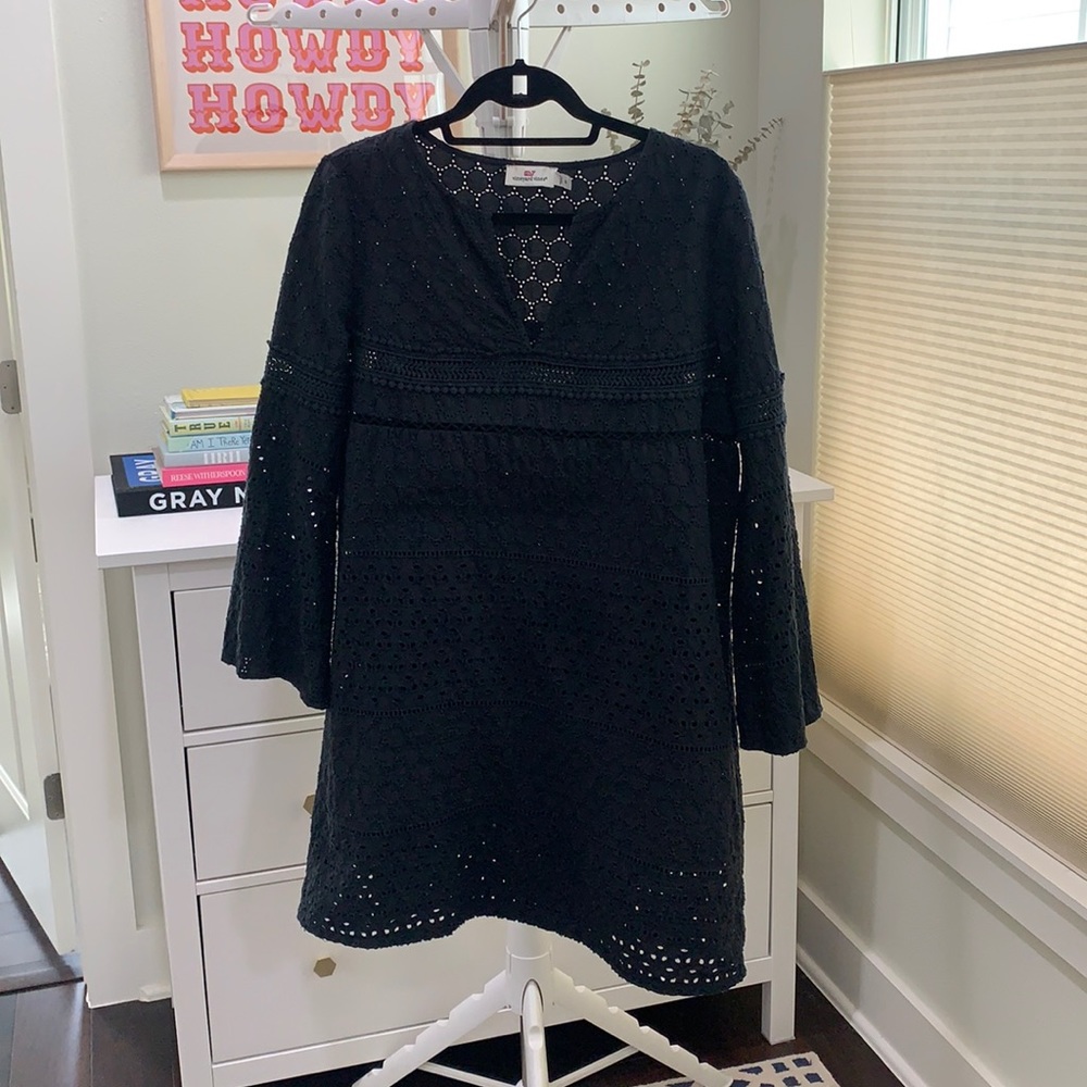Black Eyelet Dress